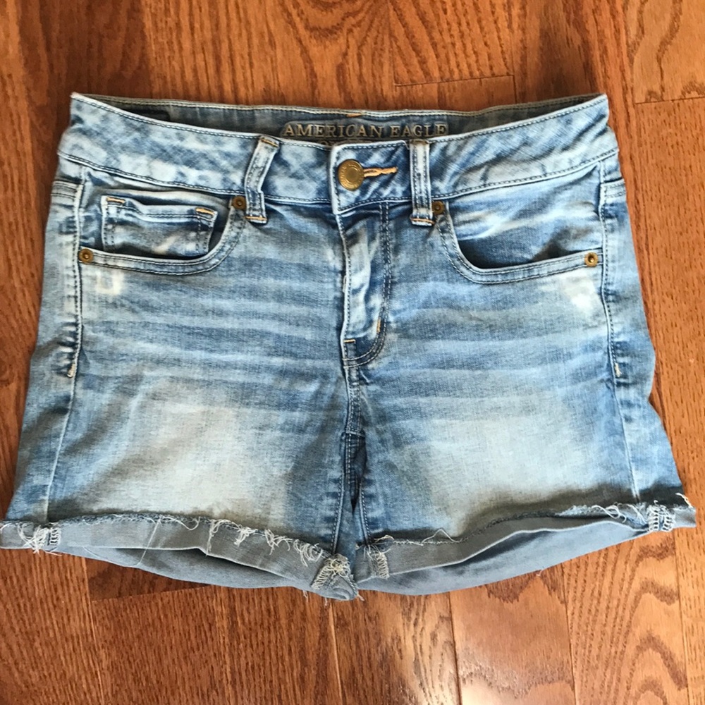 AMERICAN EAGLE | midi denim shorts